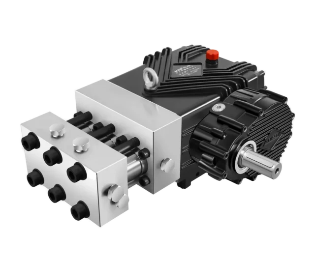 Fussen FES-G stainless steel plunger pump with gearbox